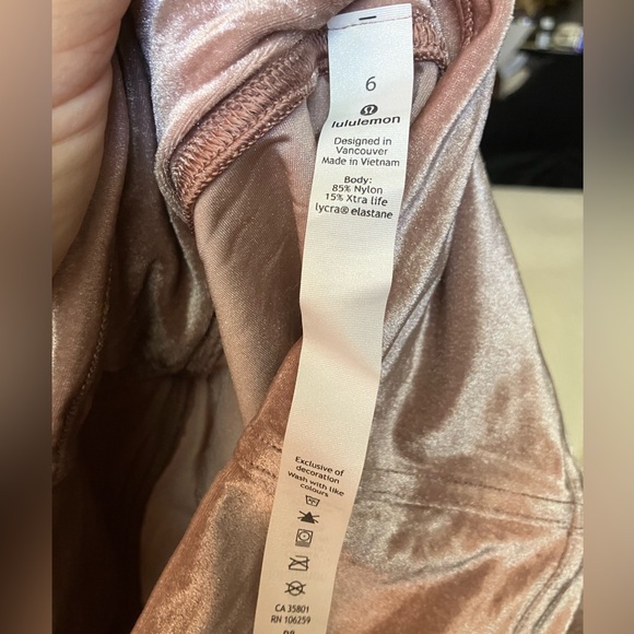 Lululemon Velvet Pink Leggings - Picture 8 of 8